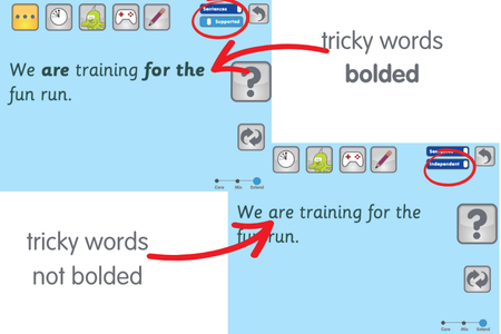 Sentence support off